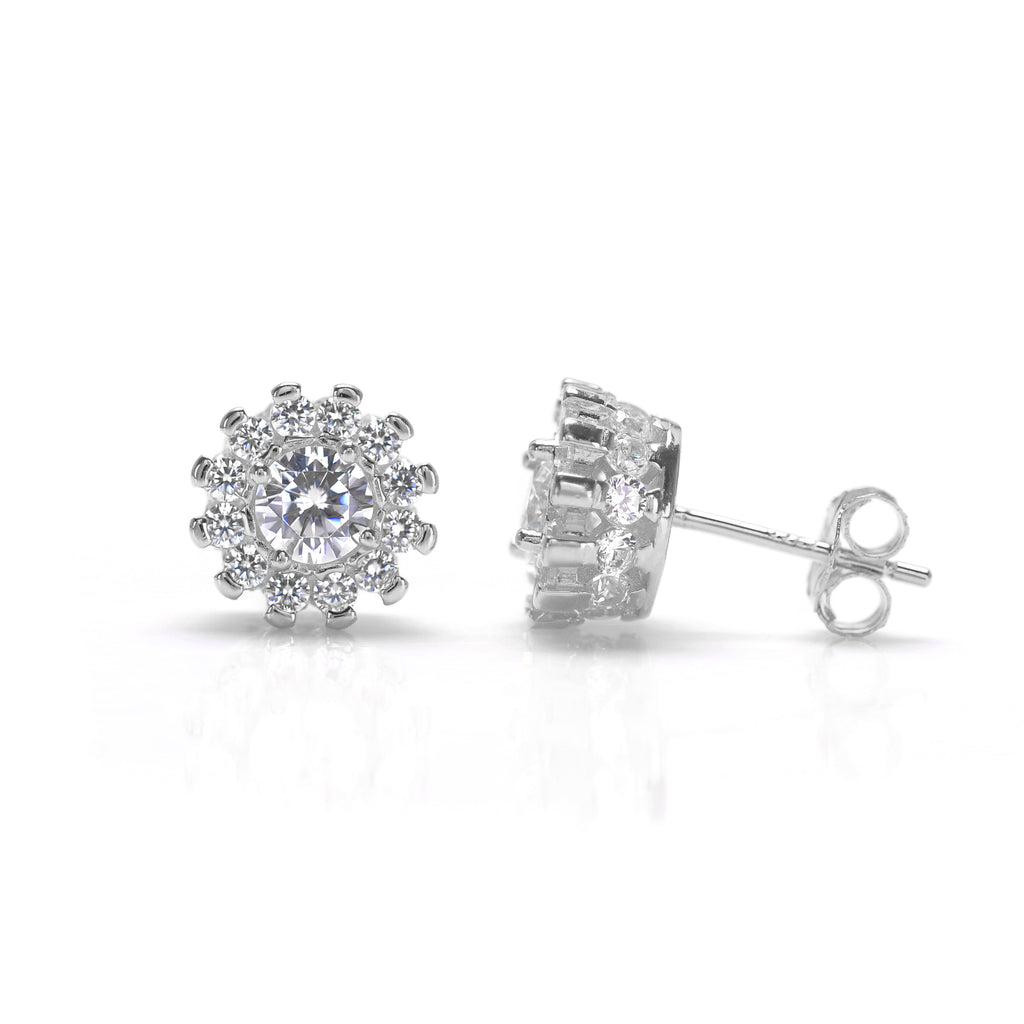 Diamond earrings store solitaire studs